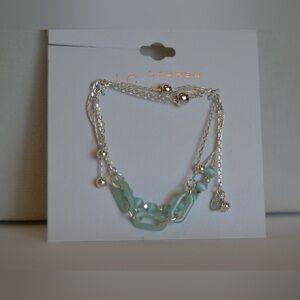 6 PIECE BUNDLE!! Teal & Silver LC Jewelry Bundle